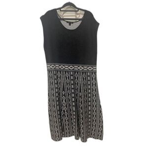 Grey Wool Knit High Waist Dress